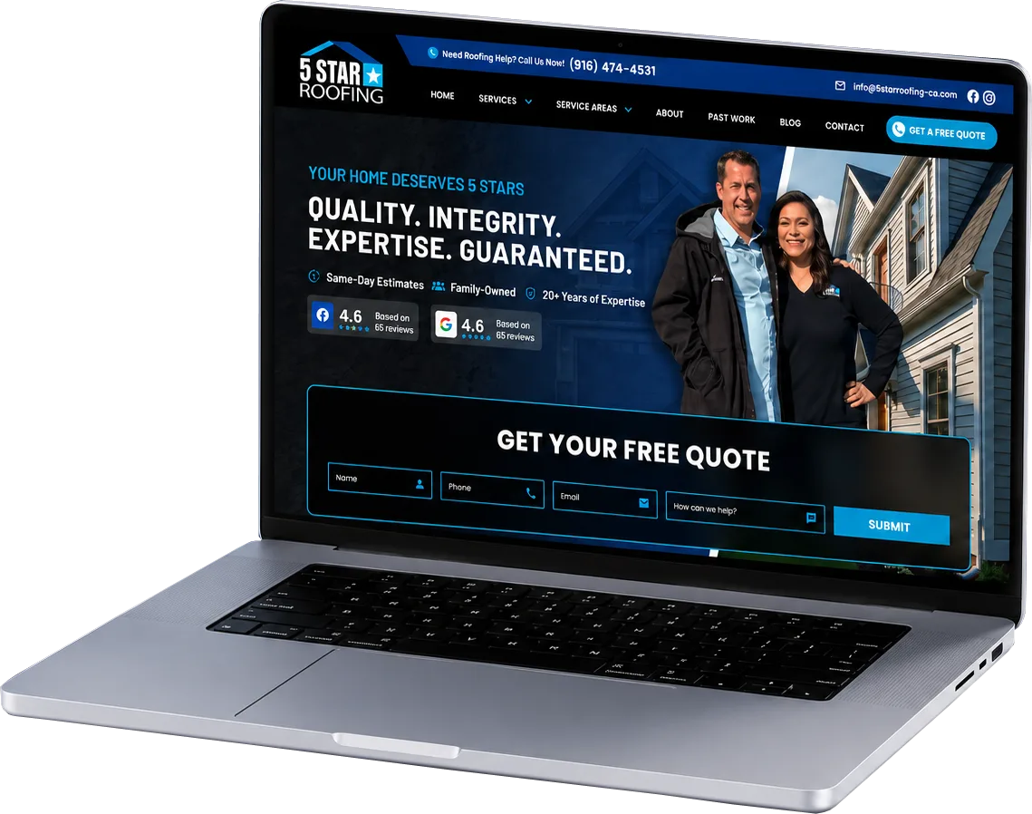 5 Star Roofing logo