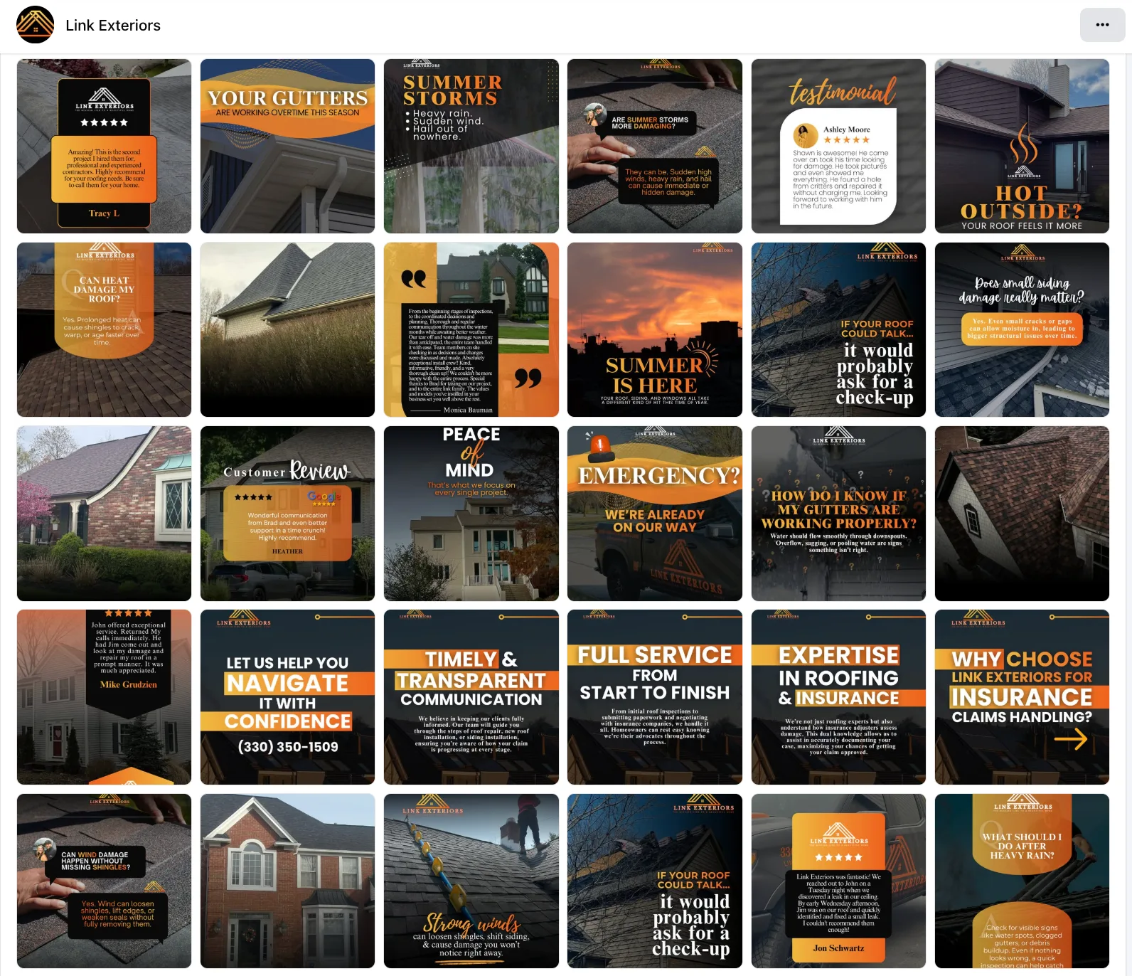 Link Exteriors social media