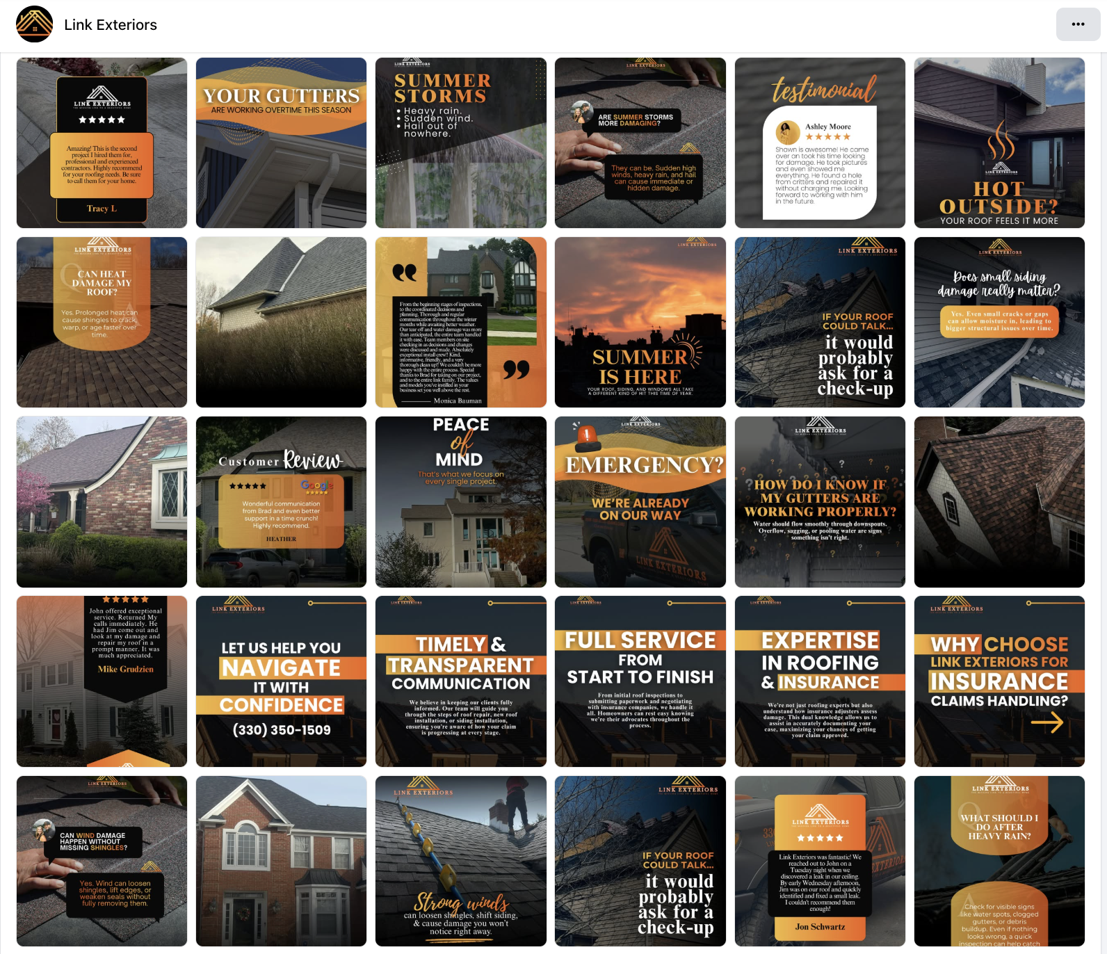 Link Exteriors social media